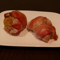 Bacon Wrapped Chicken With Lemon & Bacon Stuffing